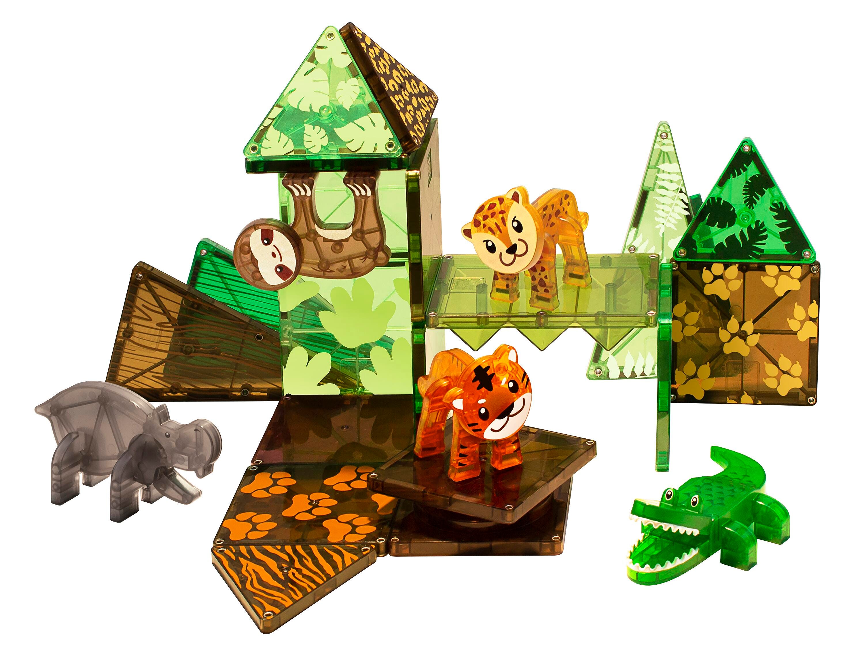 ♡ FANTASTICS Magna-Tiles Jungle Animals, Set of 25 | School Specialty